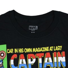 Marvel Comics Captain America Silver Age Mens Graphic Adult Short Sleeve Tee(2X)