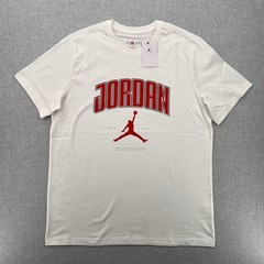 NEW Jordan Jumpman Graphic Logo T Shirt Men XL White Red Basketball Streetwear