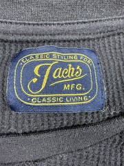 Jachs MFG Men’s XXL Waffle Knit Thermal Shirt Black Long Sleeve Crewneck Cotton