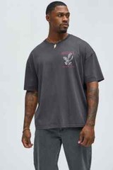 NOVA MEN Botanical Floral Sound of Nature Graphic Oversize T-Shirt XL Summer NEW