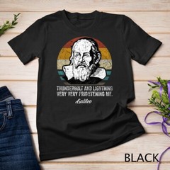 Thunderbolt lightning Galileo philosopher physics astronomy Unisex T-shirt