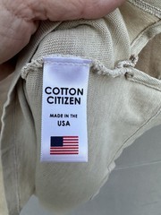 Cotton Citizen Presley Tee Vintage Cashew Sz L NWT Light Weight Jersey Cotton