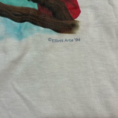 Vintage 1994 T Shirt Adult Xl White Nature Birds Outdoor Tropical Elliott Arts