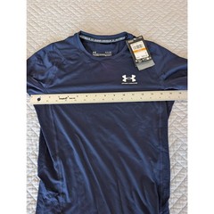 NWT Under Armour Heatgear Men’s Small Navy Compression Long Sleeve Shirt (0917)
