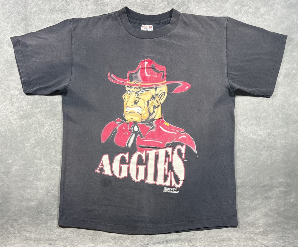 Vintage 90s Aggies New Mexico State NMSU T-Shirt Size XL