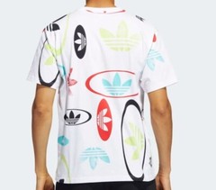 NEW MENS ADIDAS ORIGINALS ALLOVER LOGO TREFOIL TEE SHIRT ~ SIZE XL #HI2831