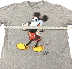 Disney Mickey Mouse Shirt Mens XL Gray Disney 100 Graphic Tee Anniversary