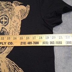 Heads Or Tails T-Shirt Size M Black Rhinestone Teddy Bear Goth Grunge Bling