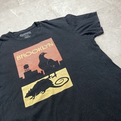 brooklyn industries new york city pigeon rat art tee size large