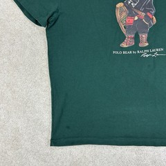 POLO Ralph Lauren Men’s Classic Fit Holiday Ski Polo Bear Dark Green T Shirt L