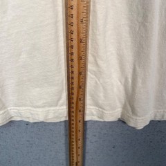 J.Crew Mens Medium Vintage Jersey Cream T-Shirt Relaxed Fit Cotton Blend