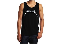 METALLICA LOGO PUNK ROCK Band Black Tank Top