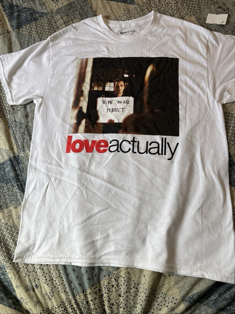 2003 Love Actually Movie T-Shirt Romantic Comedy Film Graphic Tee S