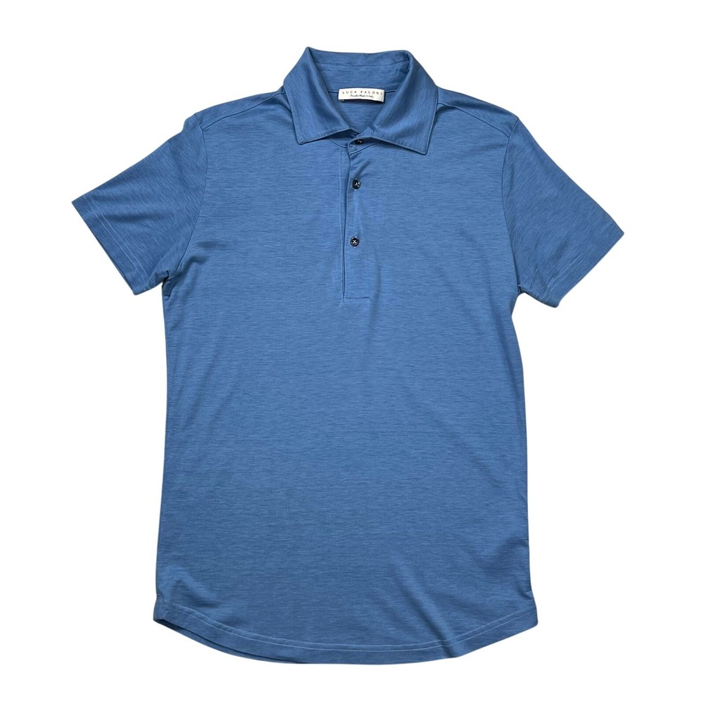 Luca Faloni Silk Cotton Blend Polo Shirt Size XS 20″x28″ Made In Italy