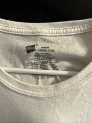 Hanes Soft – White Short Sleeve T-shirt Mens Sz M 6 Piece Bundle