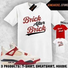 Tee Shirt Matching AJ 4 Nigel Brick After Brick Match Sneaker Jersey 4s T-Shirt