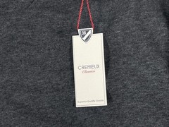 Cremieux Shirt Mens Medium Gray Long Sleeve V-Neck Tagless Tee T-Shirt Jersey