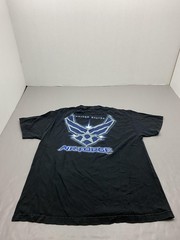 7.62 Design Shirt Mens XL Black Air Force Military Graphic Tee Preshrunk