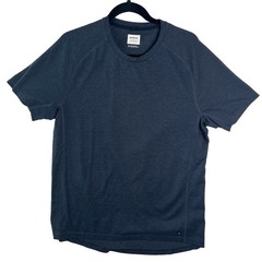 Prana Blue Rounded Hem Base Layer Lightweight T-Shirt Rashguard Outdoors Hiking