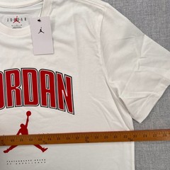 NEW Jordan Jumpman Graphic Logo T Shirt Men XL White Red Basketball Streetwear