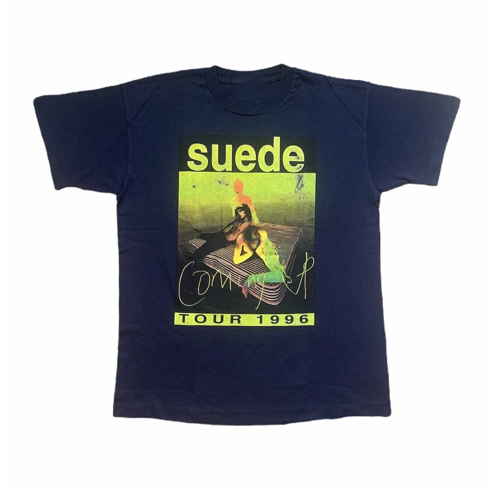 90s SUEDE BAND Tour 1996 Navy Size S to 234XL Men’s T-Shirt KC573