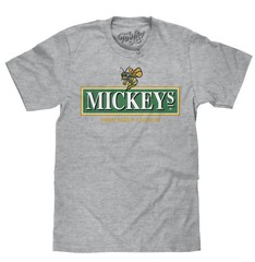 Mickey’s Malt Liquor Beer Mens T Shirt Athletic Heather Gray