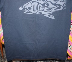 Alstyle Mens XL Tribal Shark Graphic Kauai Hawaii Classic Black T Shirt New NWT
