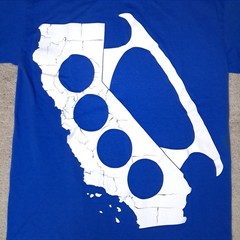 DTA Posse Rogue Status T-shirt Mens Small Blue Brass Knuckles Rob Dyrdek Y2k