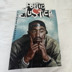 2Pac Poetic Justice Movie Graphic T-Shirt XL 2018 Rap Tee White Tupac