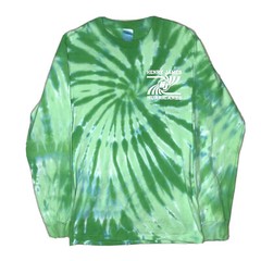 Henry James Hurricanes Shirt Adult Small Green Tie Dye Long Sleeves