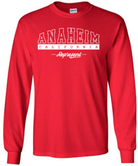 Anaheim California State T-Shirt Long Sleeve Graphic Tees Unisex apparel Design