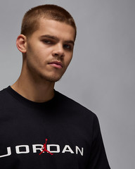 Nike Jordan Air Men’s T-shirt IB7353-010 Black/White US Size XS-3XL New