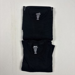 Kirkland Mens 5 pack White 100% Cotton Crew Neck T-shirt, Black 3XL
