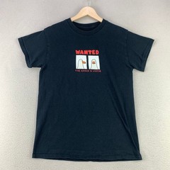 Wanted The Goose Is Loose Graphic Tee Mens Small Black Funny T-Shirt ALAB