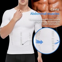 Fajas Para Hombres Faja Reductora De Hombre Men Tee Shaper Tummy Control T shirt