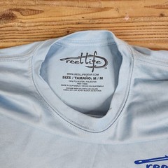 REEL LIFE NEW Mens T-Shirt Size Medium Blue Soft Short Sleeve Graphic Tee