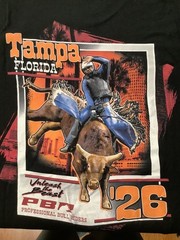 PBR Professional Bull Riders Tour Shirt 2XL 2026 Tampa