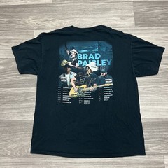 Brad Paisley Tour 2021 Concert T-Shirt Mens XL Black Fruit of the Loom Cotton