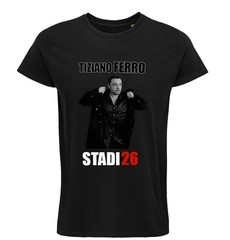 Tiziano Ferro T-shirt, Stadi 2026, tour, music, concerts, stars, pop, Italy.