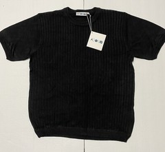 Y2K Adonis 100% Rayon Black Medium Stretch Heavy Adult Shirt SEE MEASUREMENTS