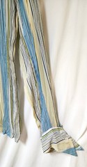 Vintage Couture Johnny Max NNX Sheer, Crinkle Crepe Long Sleeve Shirt.