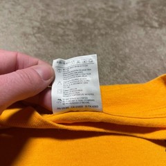 Vintage 90s Maryland Puff Print T Shirt Mens Large Yellow Deer Animal Tultex Tee