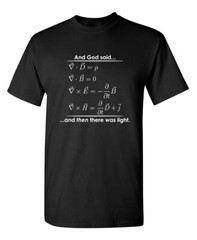 Then There Was Light Sarcastic Humor Graphic Novelty Funny T Shirt