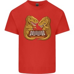 Chess T-Rex Dinosaur Mens Light Cotton T-Shirt