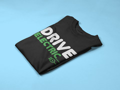 Drive Electric Mens/Adults Novelty Tshirt – Funny/Joke/Gift/Electric Car EV
