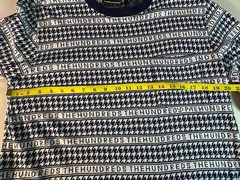 The Hundreds Long Sleeve All Over Print Knit Pocket Shirt Medium White And Blue