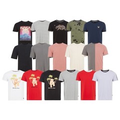 Men’s Slim Fit Casual Short Sleeve Cotton T-Shirt Graphic Tee Solid Bear NASA