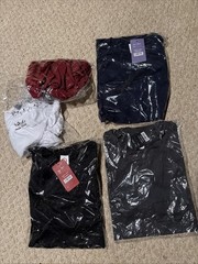 Performance Long Sleeve T Shirt Micro Mesh Fabric Style #MS90 NWT Lot Of 5 Small