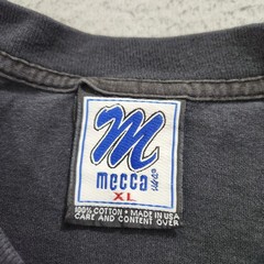 Vintage Mecca Shirt Mens XL Black Spell Out Logo Long Sleeve Hip Hop 90s Read