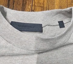 Fear of God Essentials Oversized T-Shirt Men’s L Silver Cloud Beige Center Logo